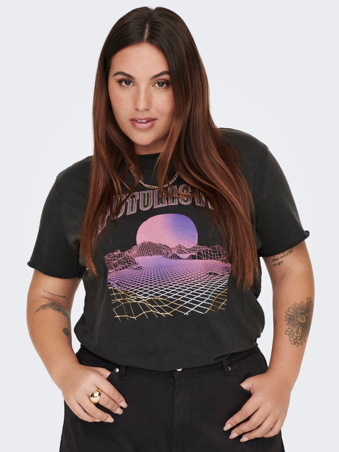 Curvy printed t-shirt