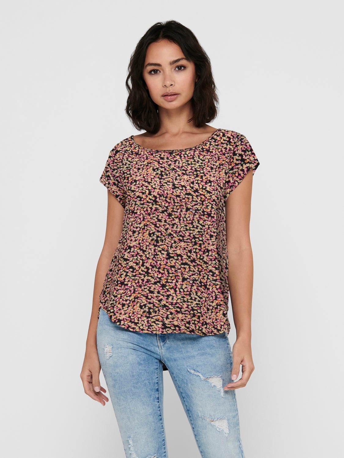 Printed Short Sleeved Top