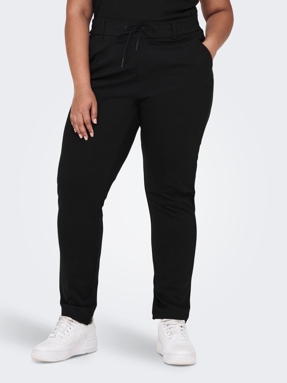 Curvy solid colored Trousers