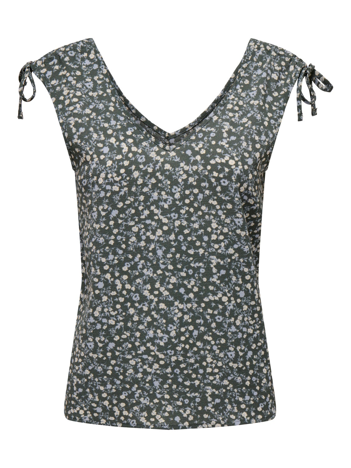 V-Neck Top With Strap Details