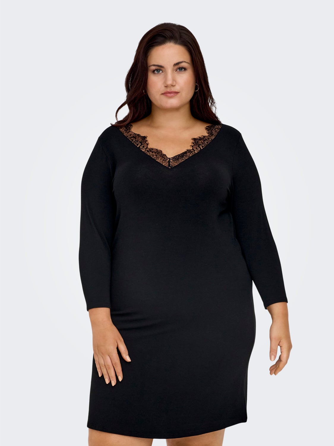 Curvy v-neck dress