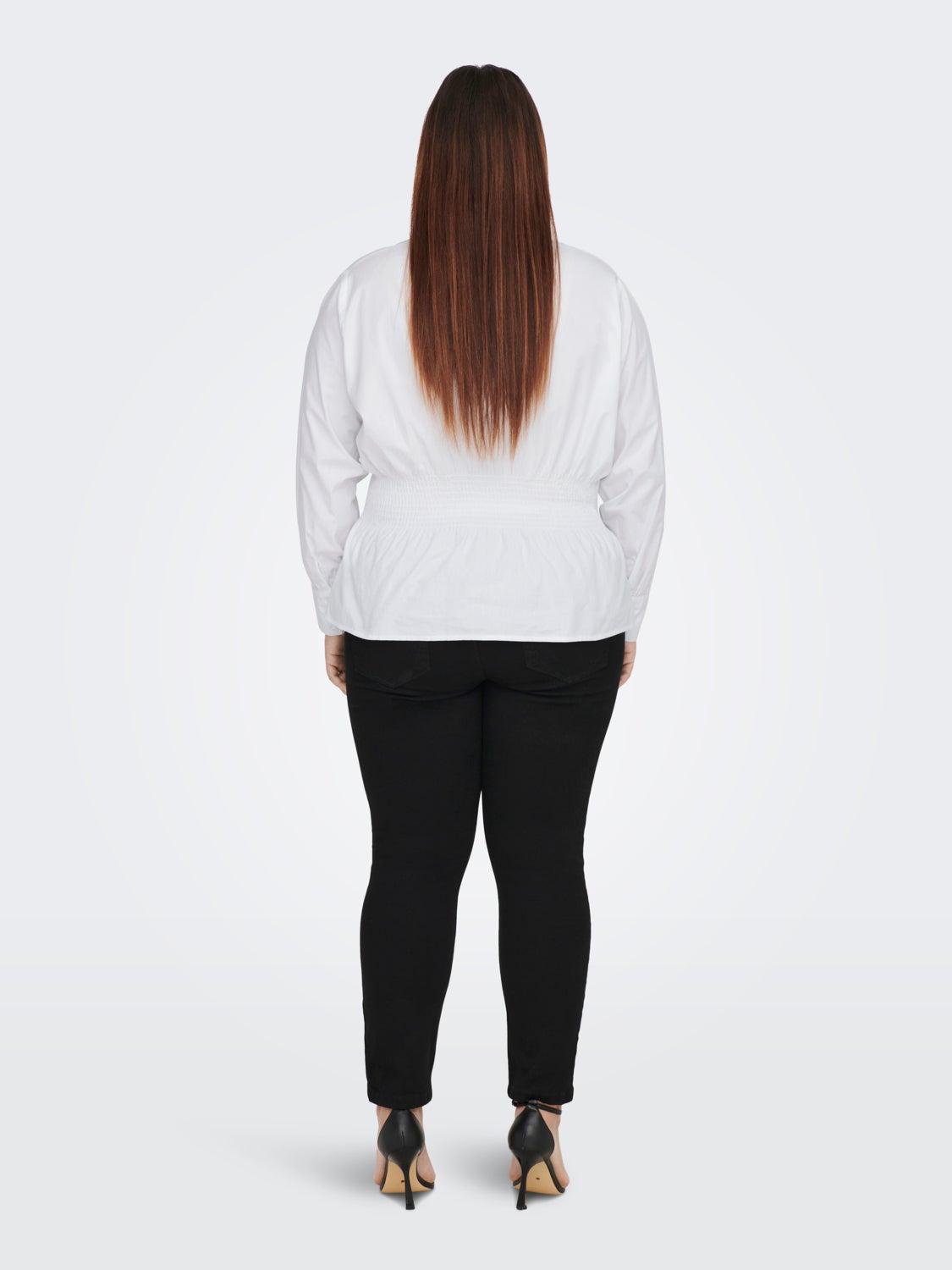 Curvy smock detail shirt