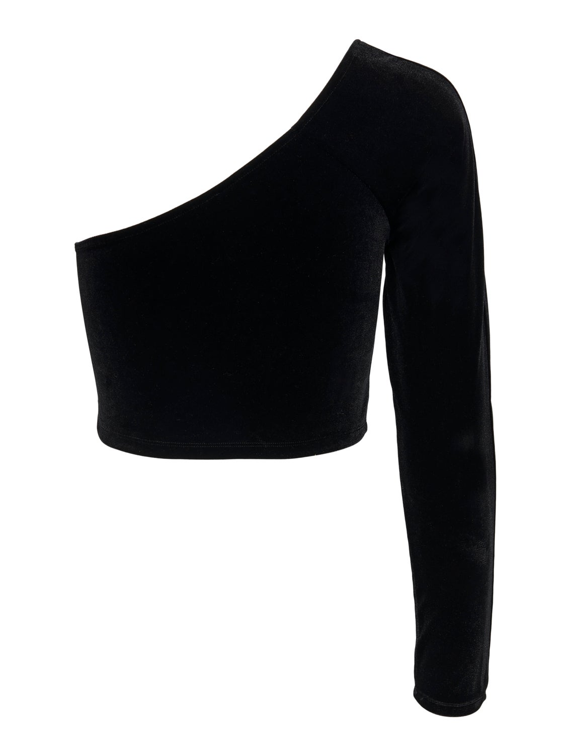 One shoulder Velvet Top