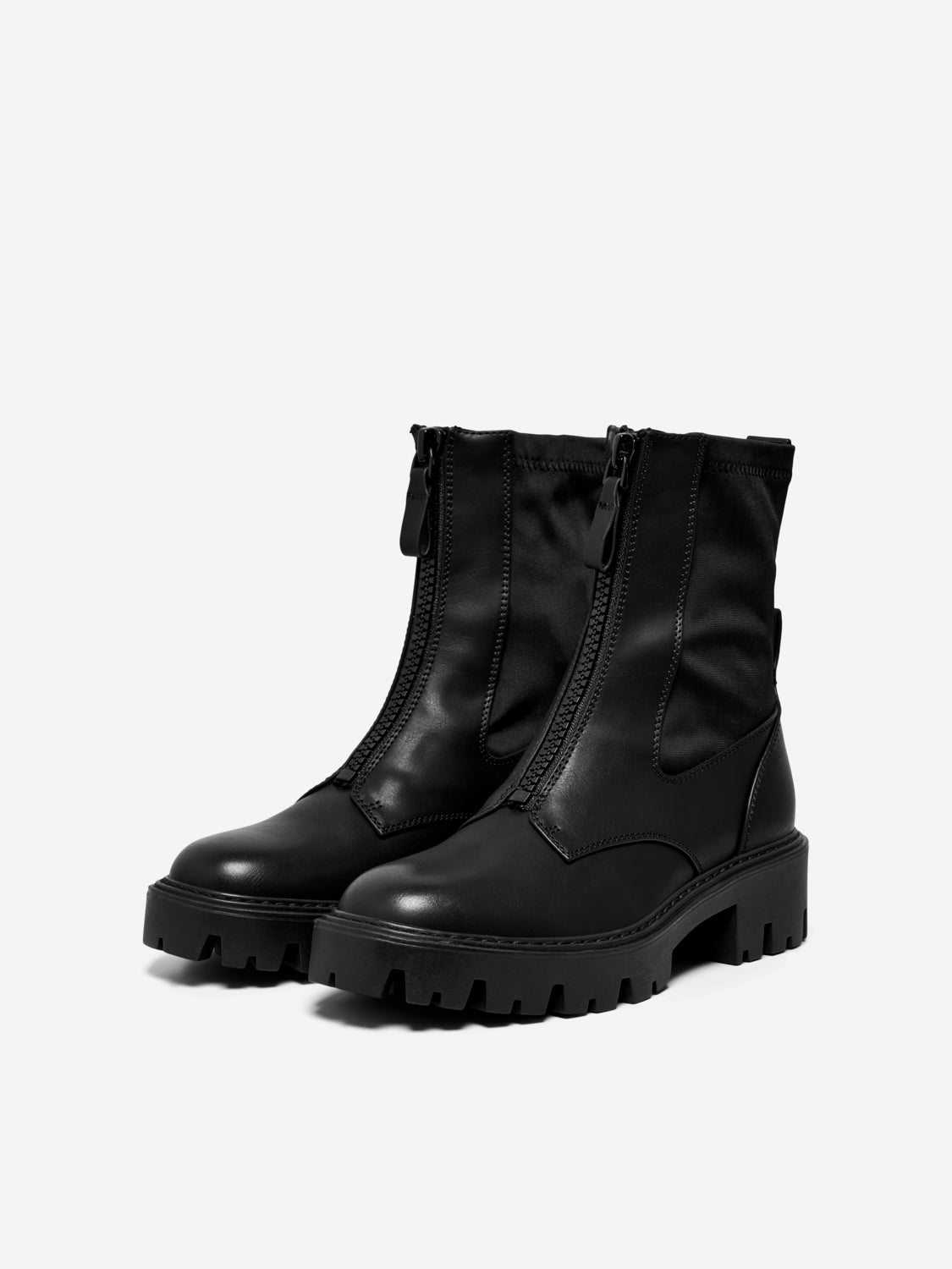 Faux leather boots