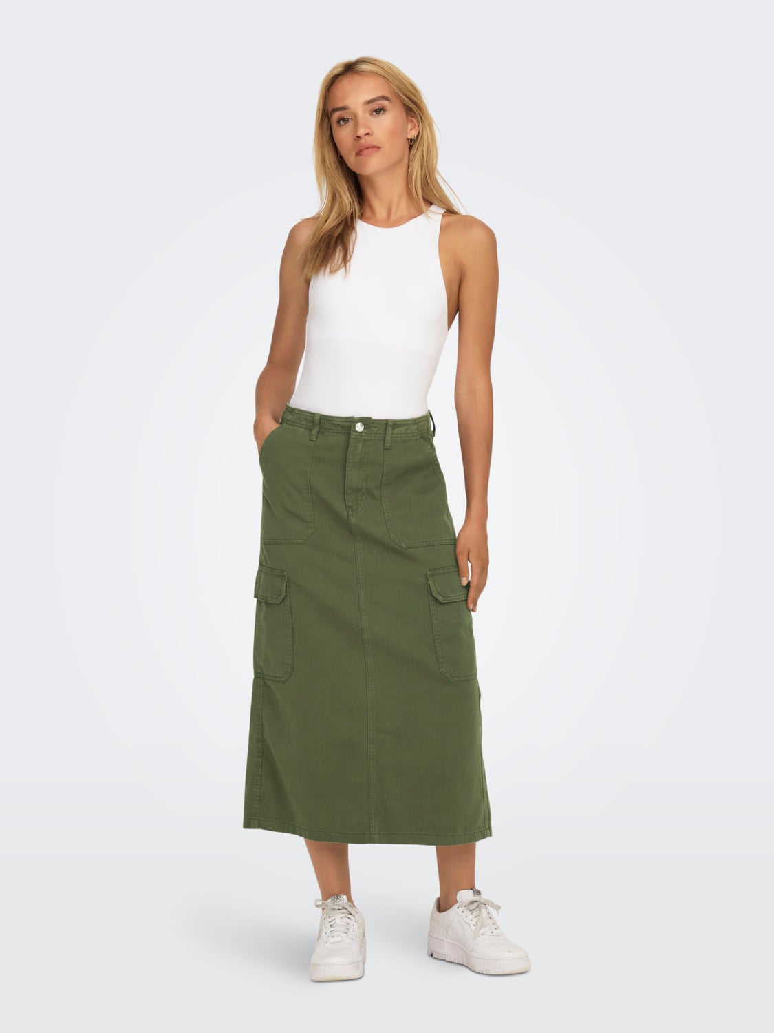 Midi cargo skirt