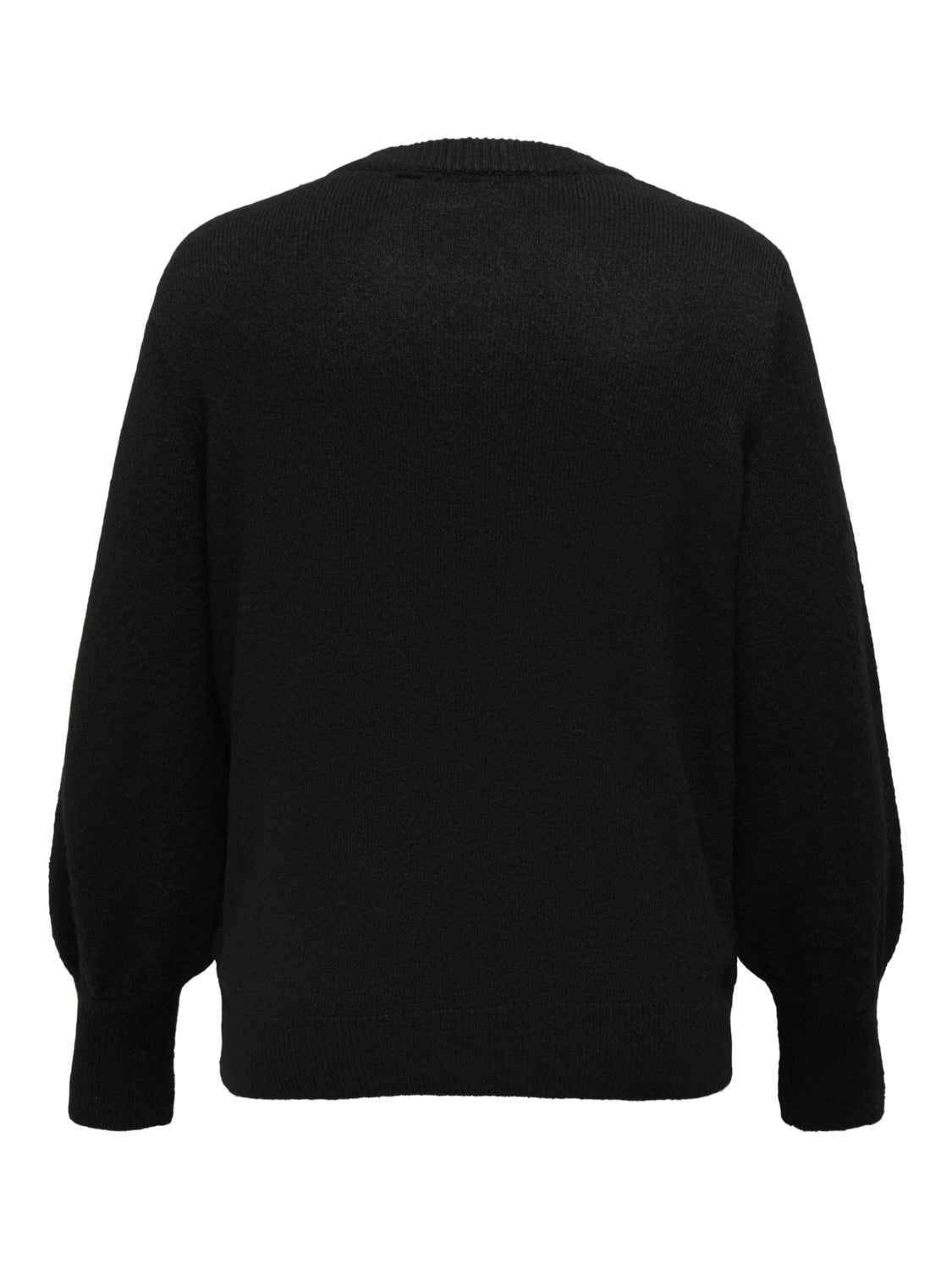 Curvy o-neck knitted pullover