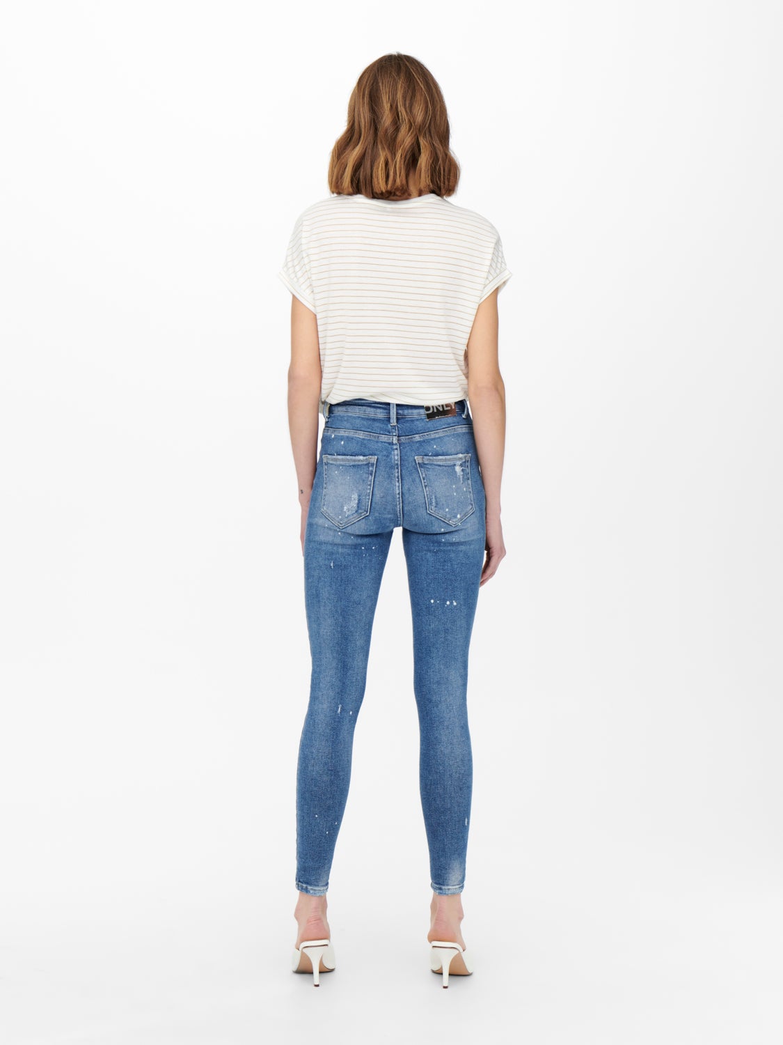 ONLMila life highwaist ankle Skinny fit jeans