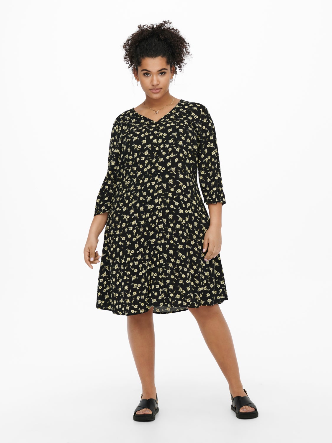 Curvy viscose Shirt dress