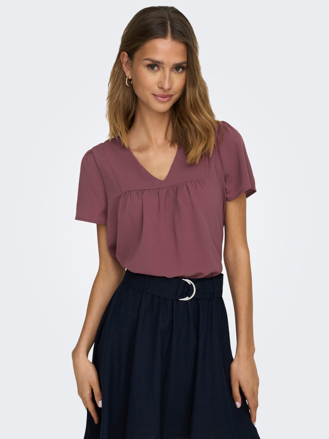 Regular Fit V-Neck Top