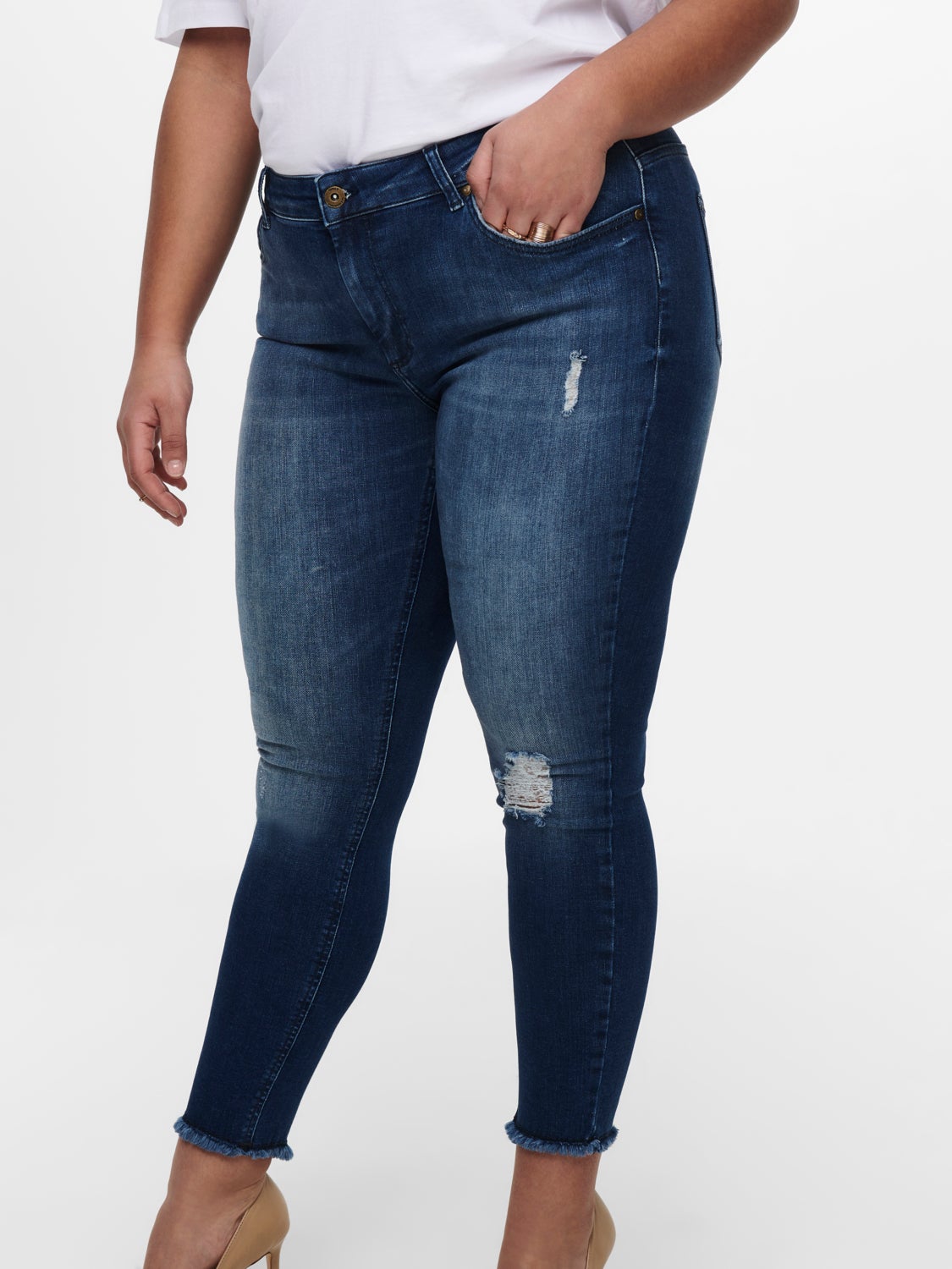 Curvy CARwilly reg ankle Skinny fit jeans
