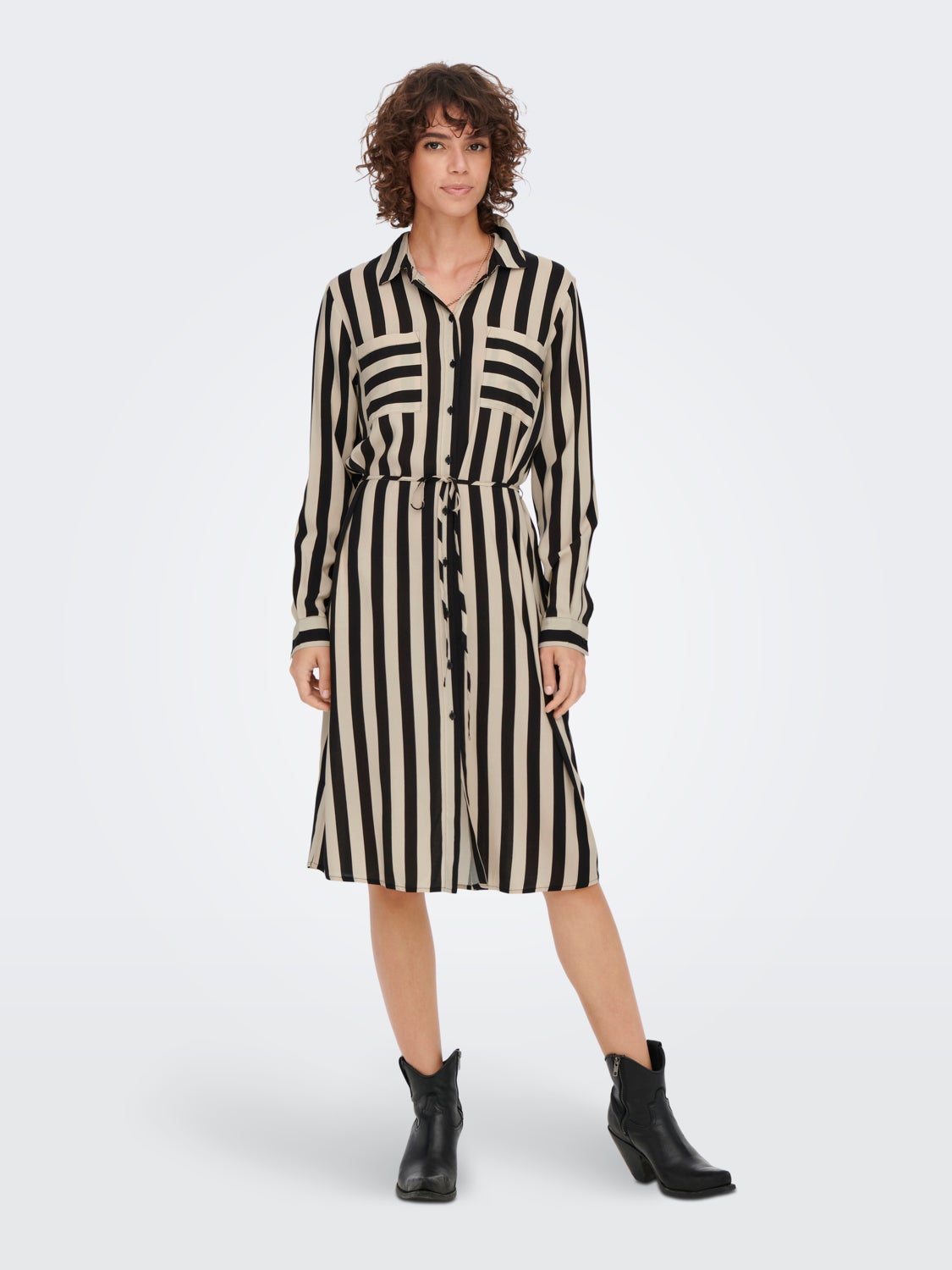 mini striped Shirt dress