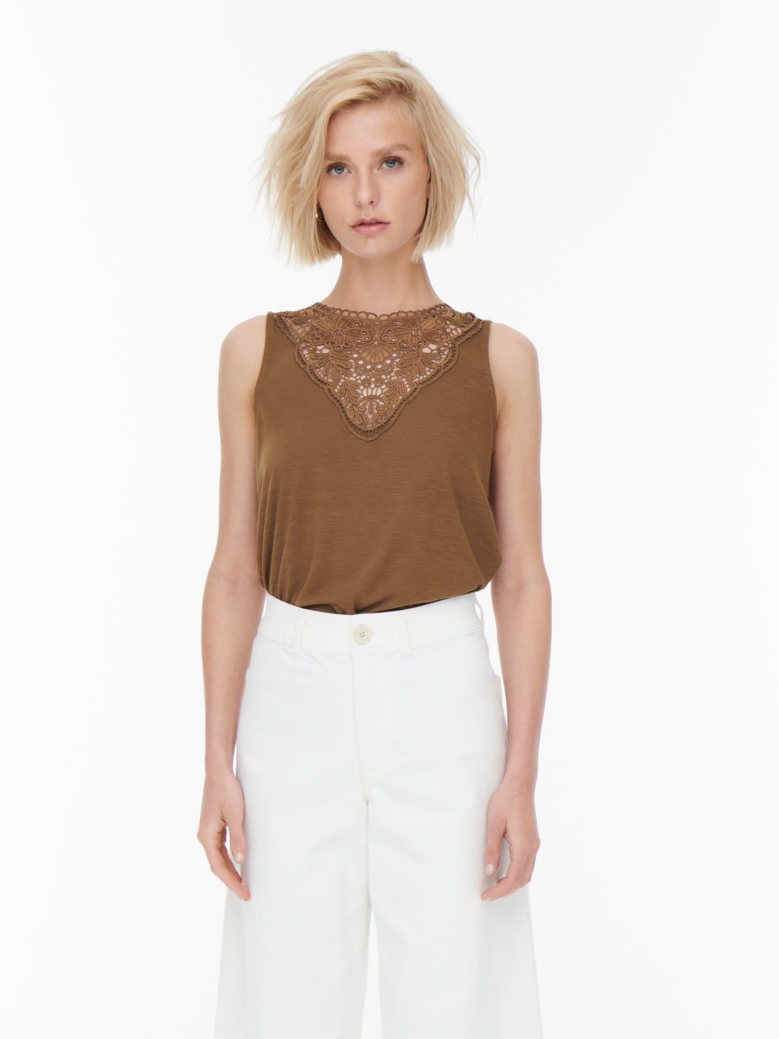 Lace detail Top