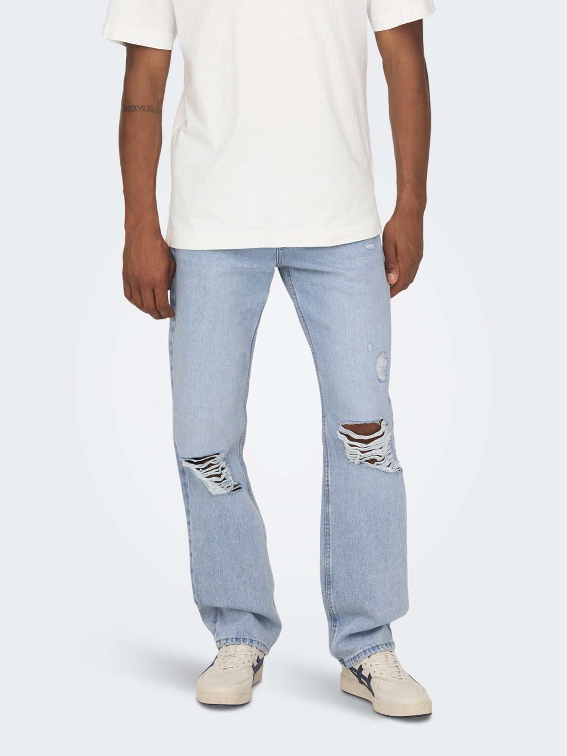 ONSEDGE LOOSE L. BLUE DEST. 6576 JEANS