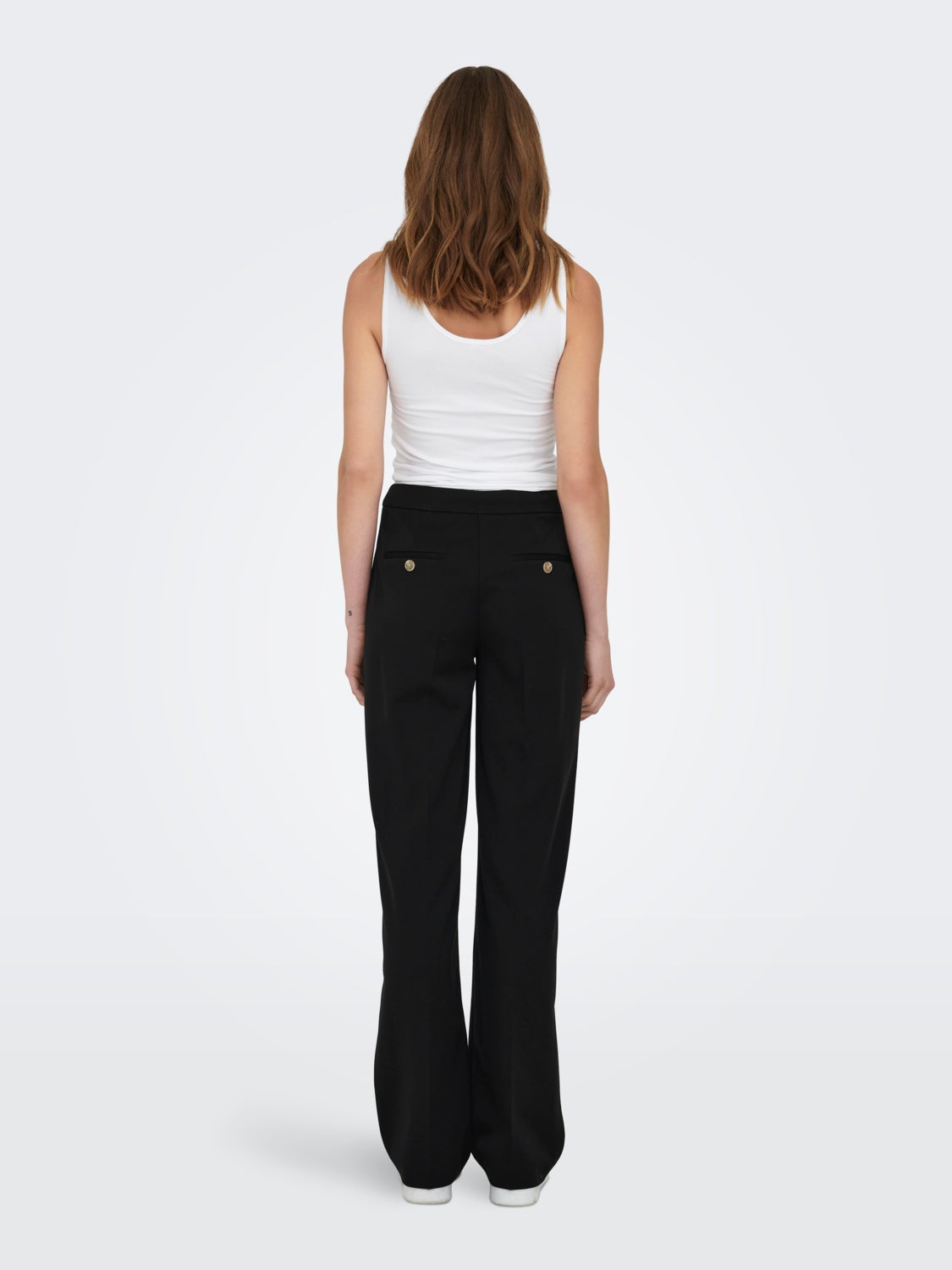 Basic trousers with high waist