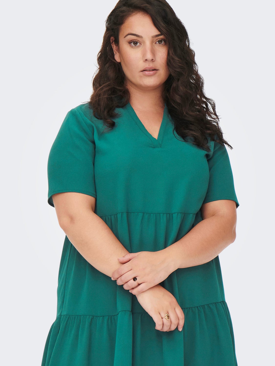 Curvy 2/4 Sleeve Dress