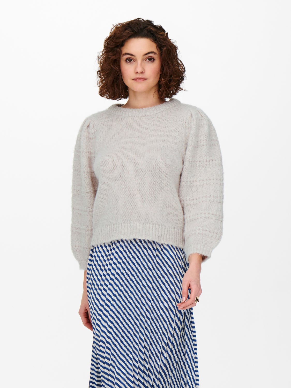 3/4 sleeved Knitted Pullover