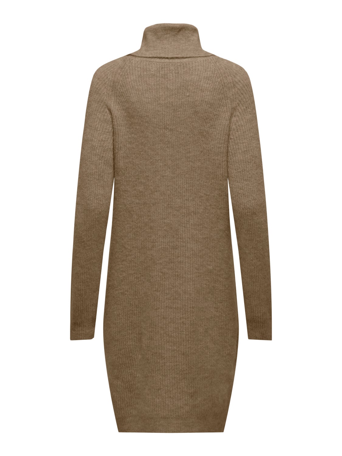 Mini roll neck knitted dress