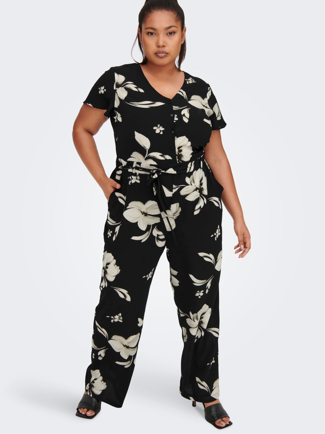 Curvy short sleeved Jumpsuit