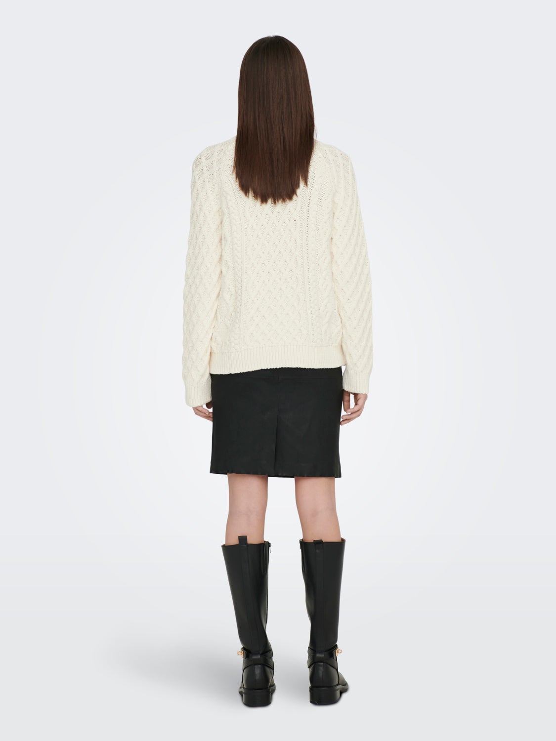 Highneck cotton Knitted Pullover
