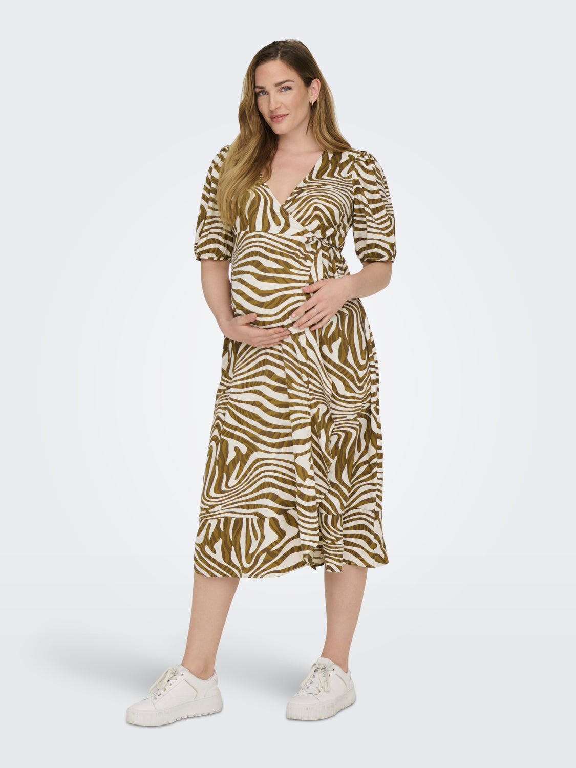 Mama midi wrap dress