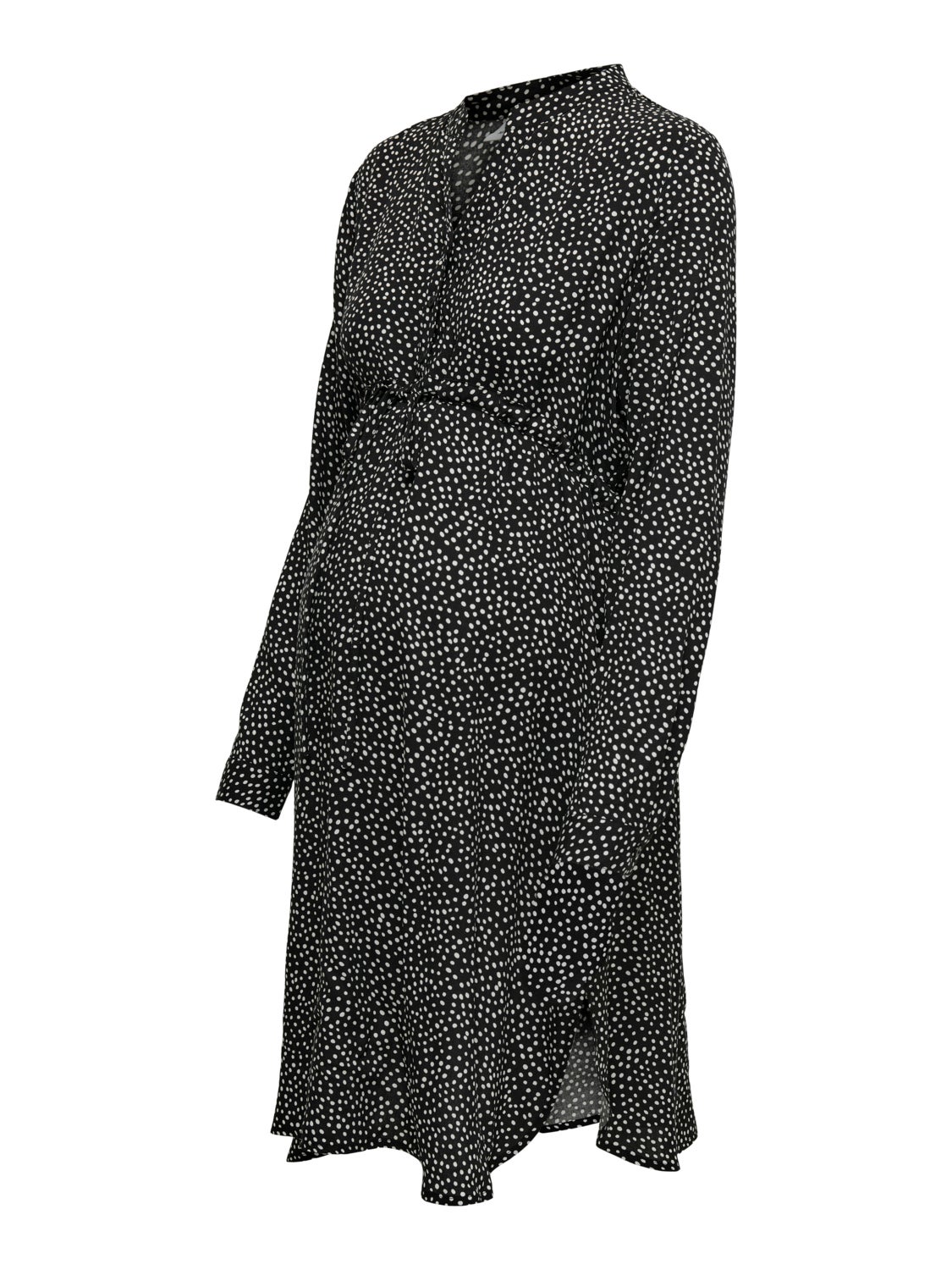 Mama long sleeved V-neck Dress