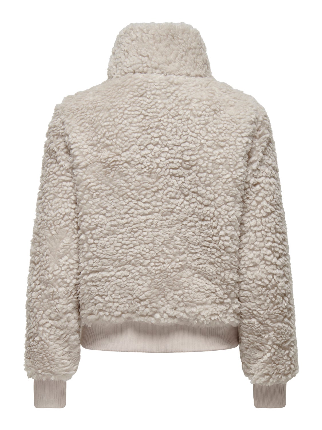 Teddy jacket with high neck
