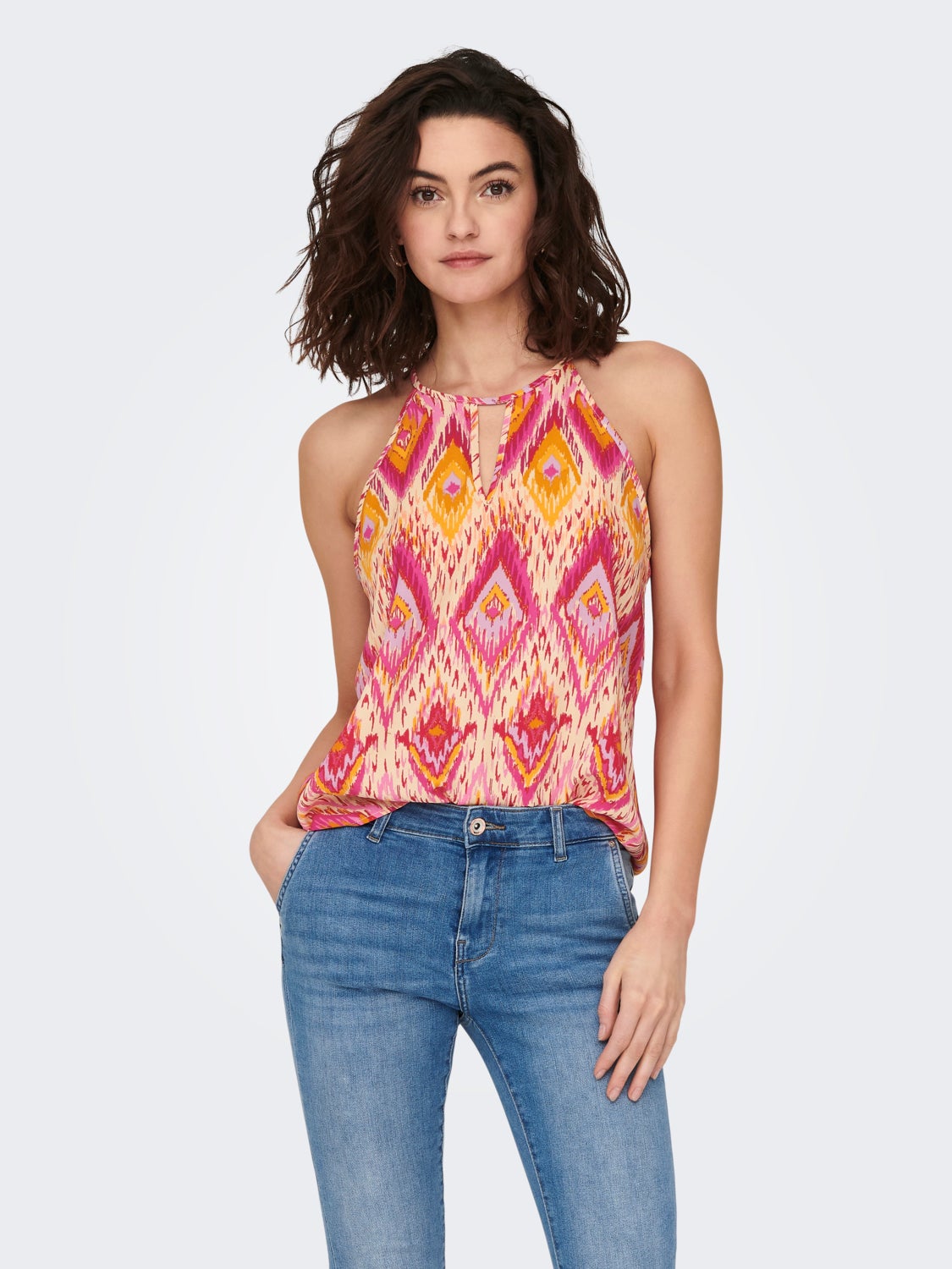 Halterneck keyhole Top