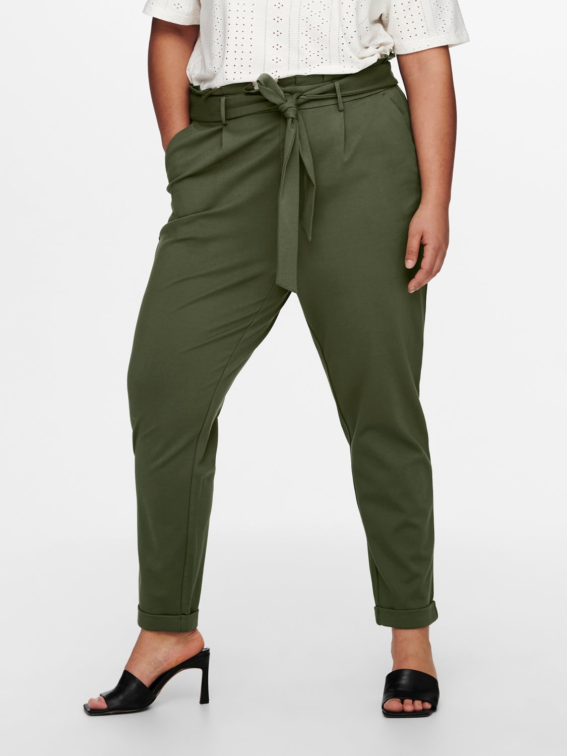 CurvyGoldtrash paperbag Trousers