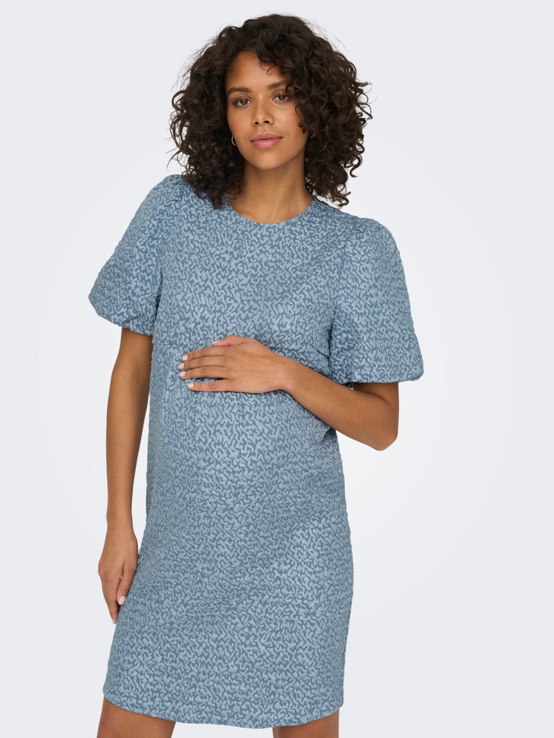 Mama puff sleeve dress