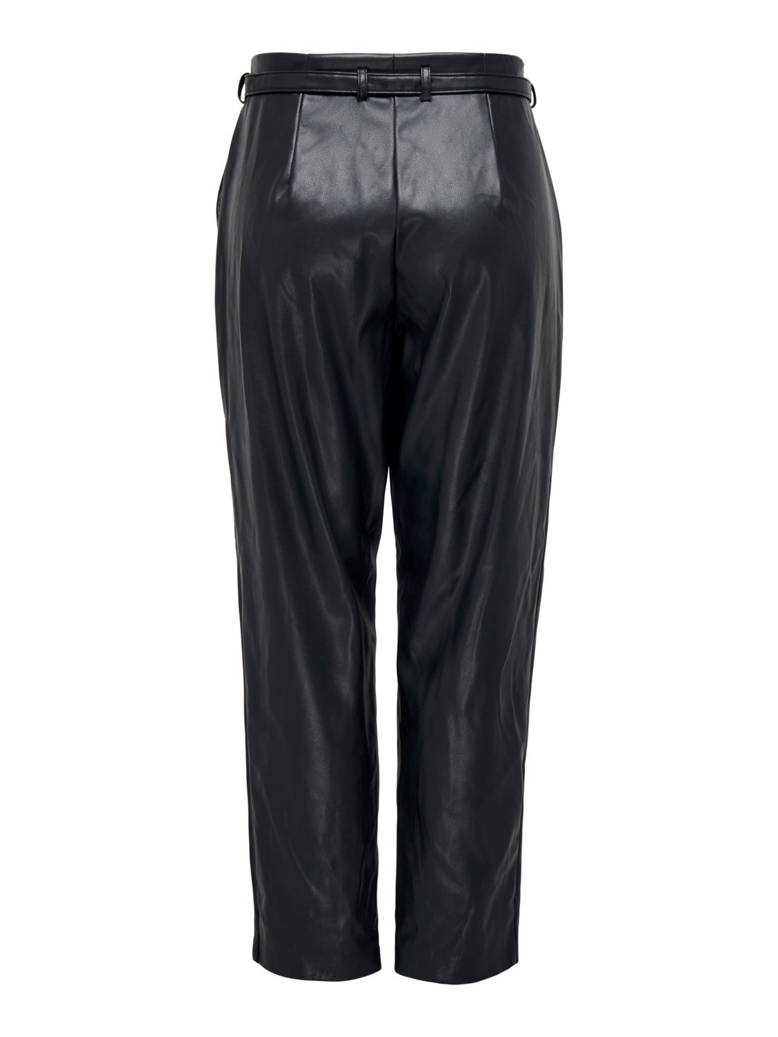 Faux leather trousers