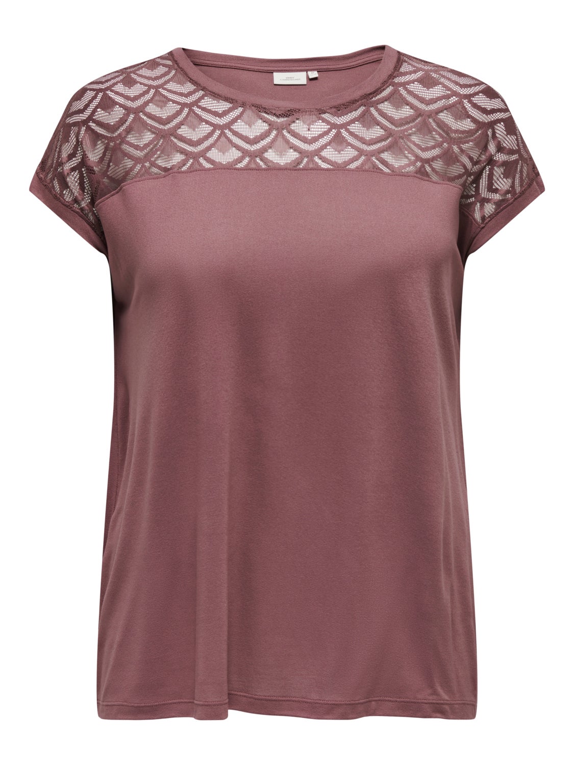 Curvy lace detail Top