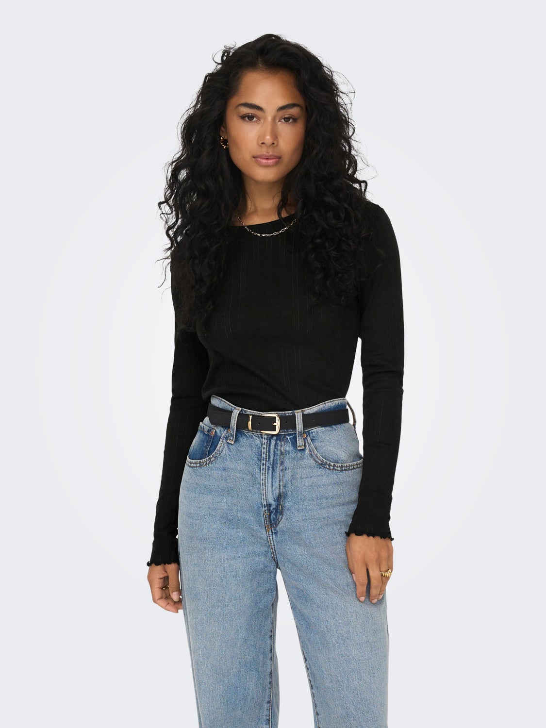Regular Fit O-Neck Top