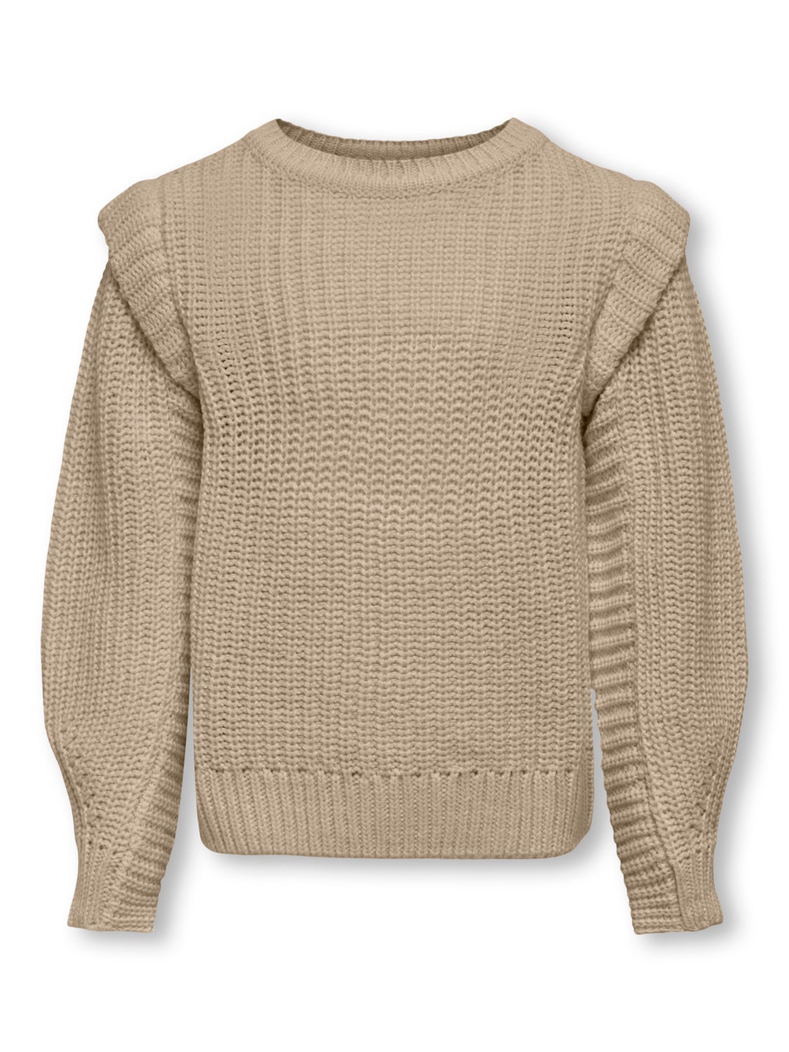O-neck knitted pullover