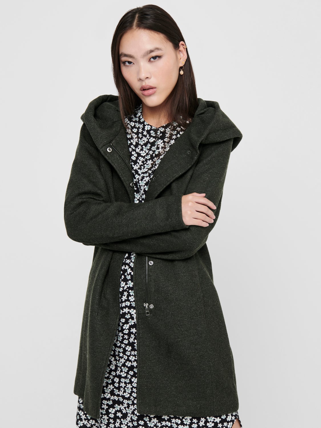 Coat with hood