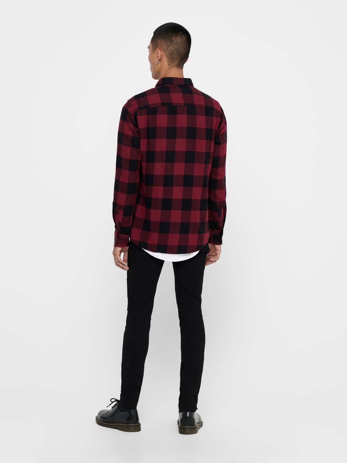 Slim fit checked shirt