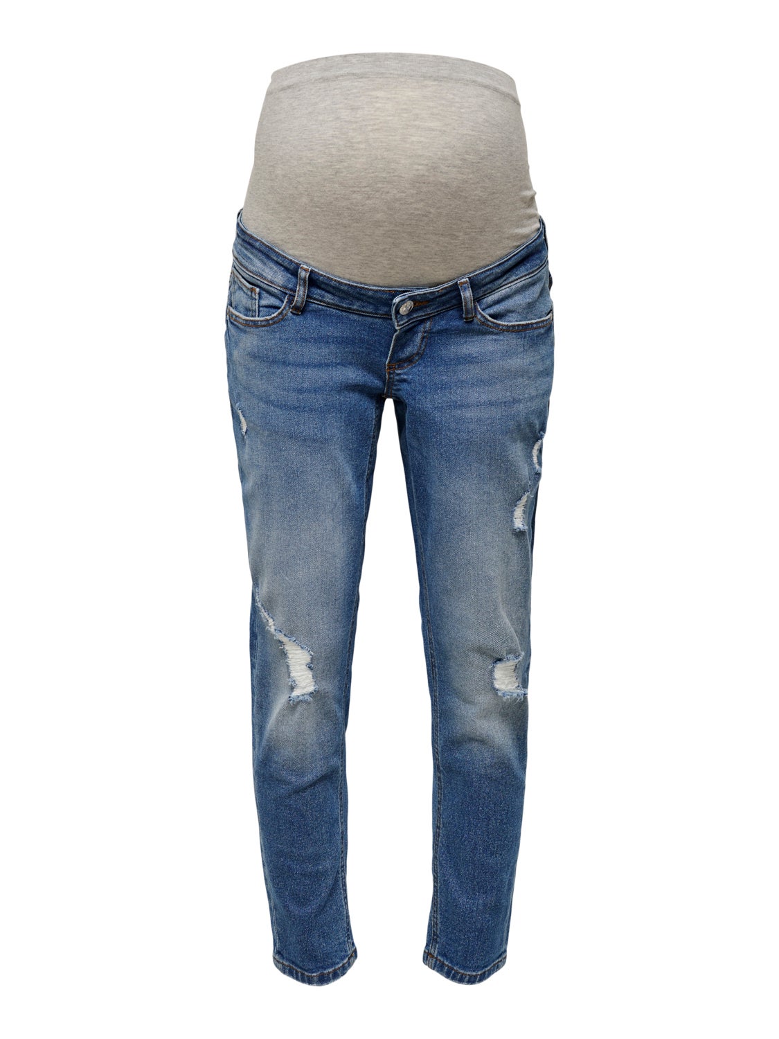 OLMEneda ankle destroyed mom jeans