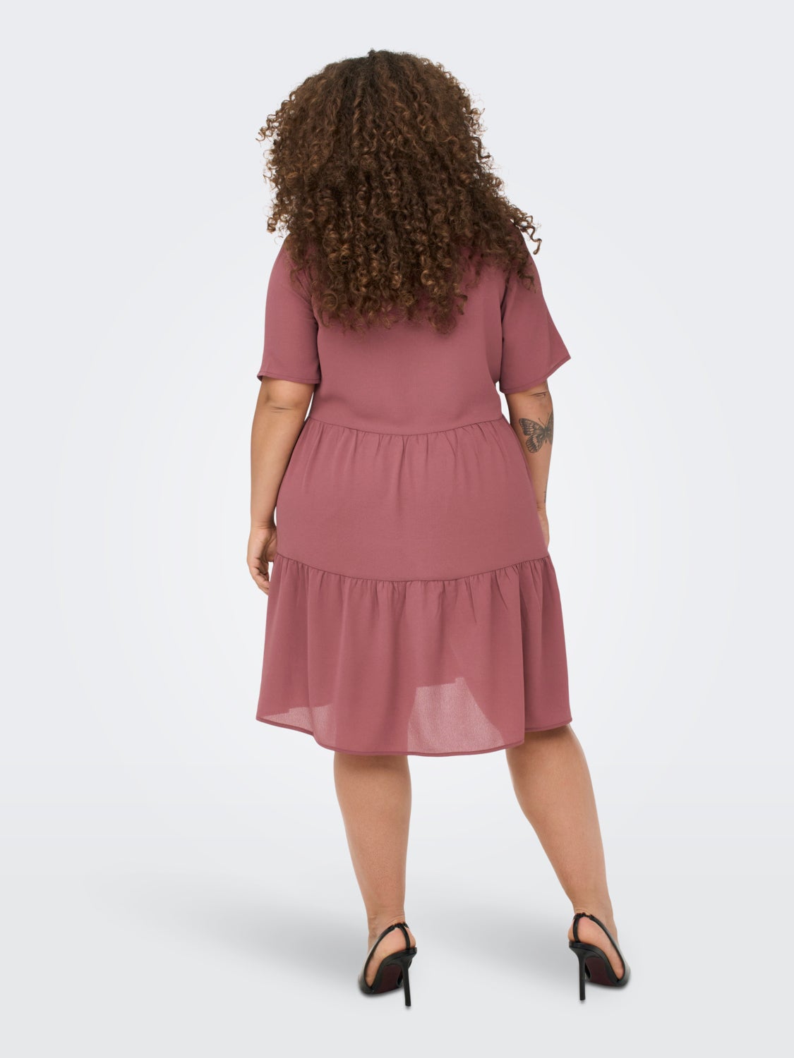 Curvy 2/4 Sleeve Dress