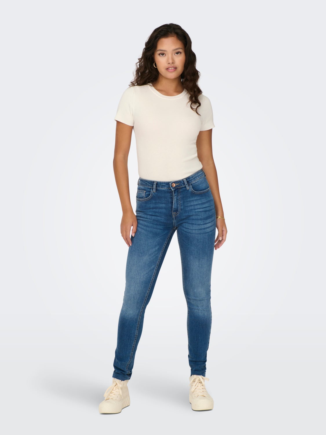 O-NECK TOP WITH SHORT SLEEVES