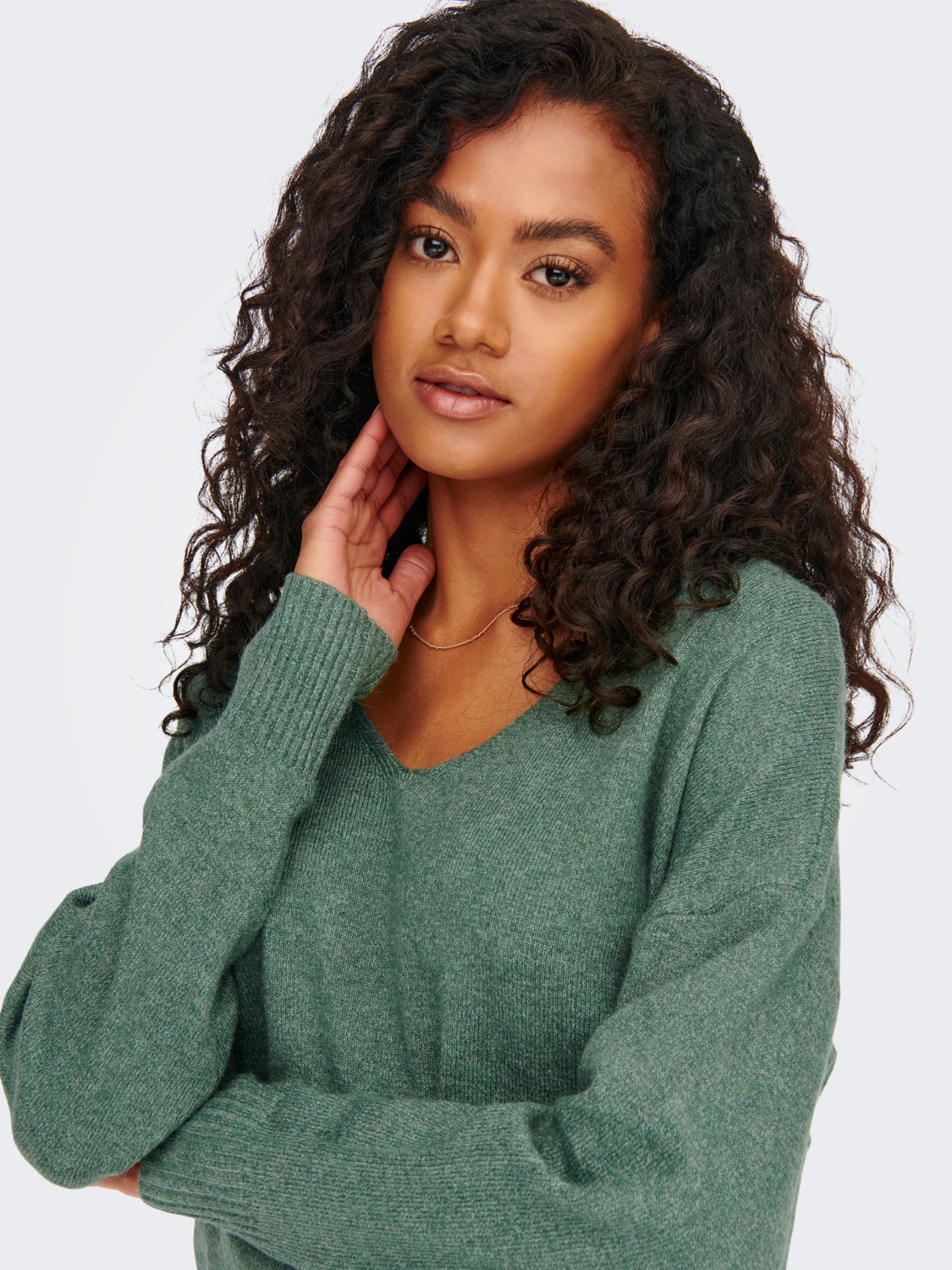 V-neck Knitted Pullover