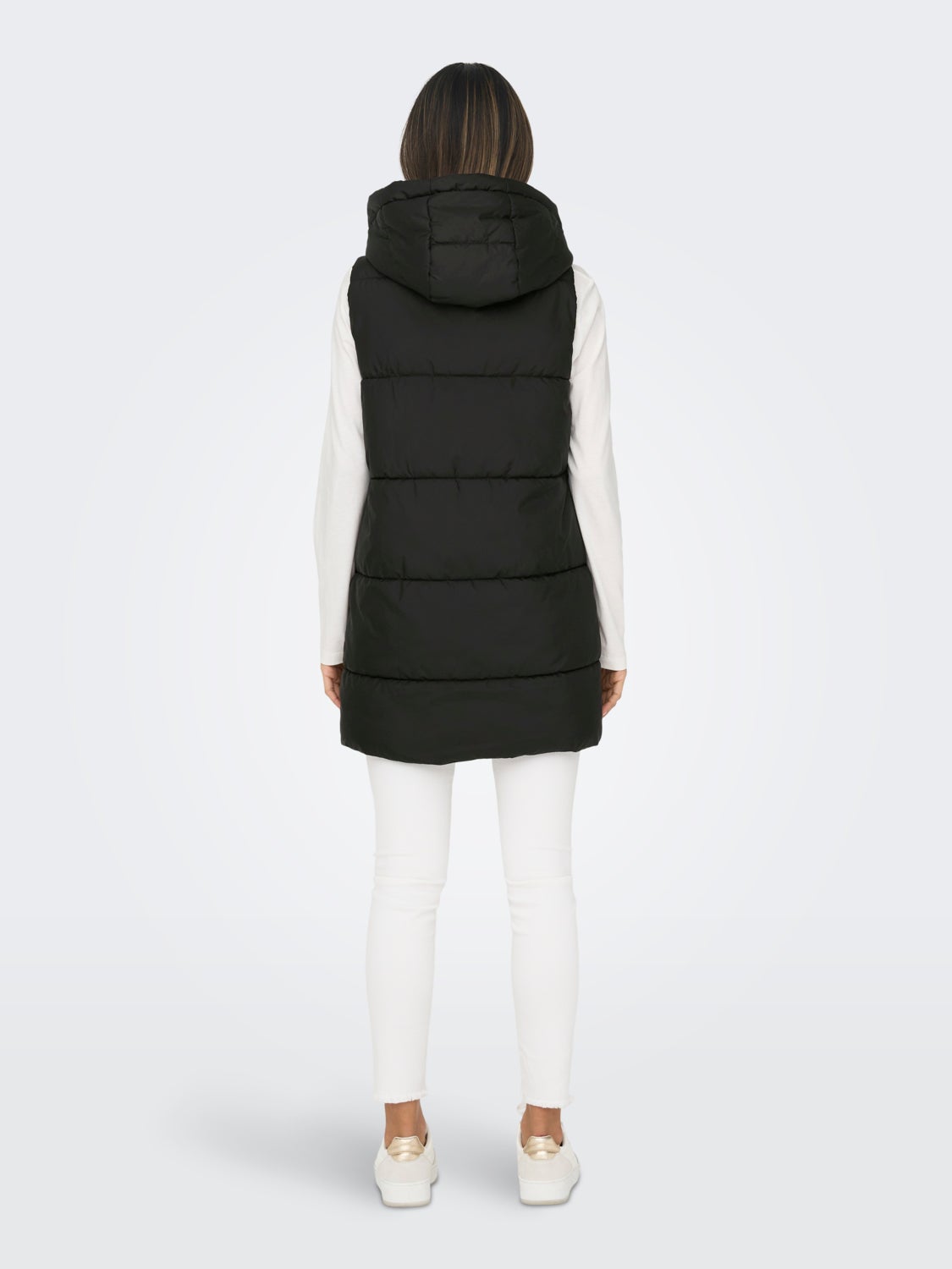 Hooded puffer vest