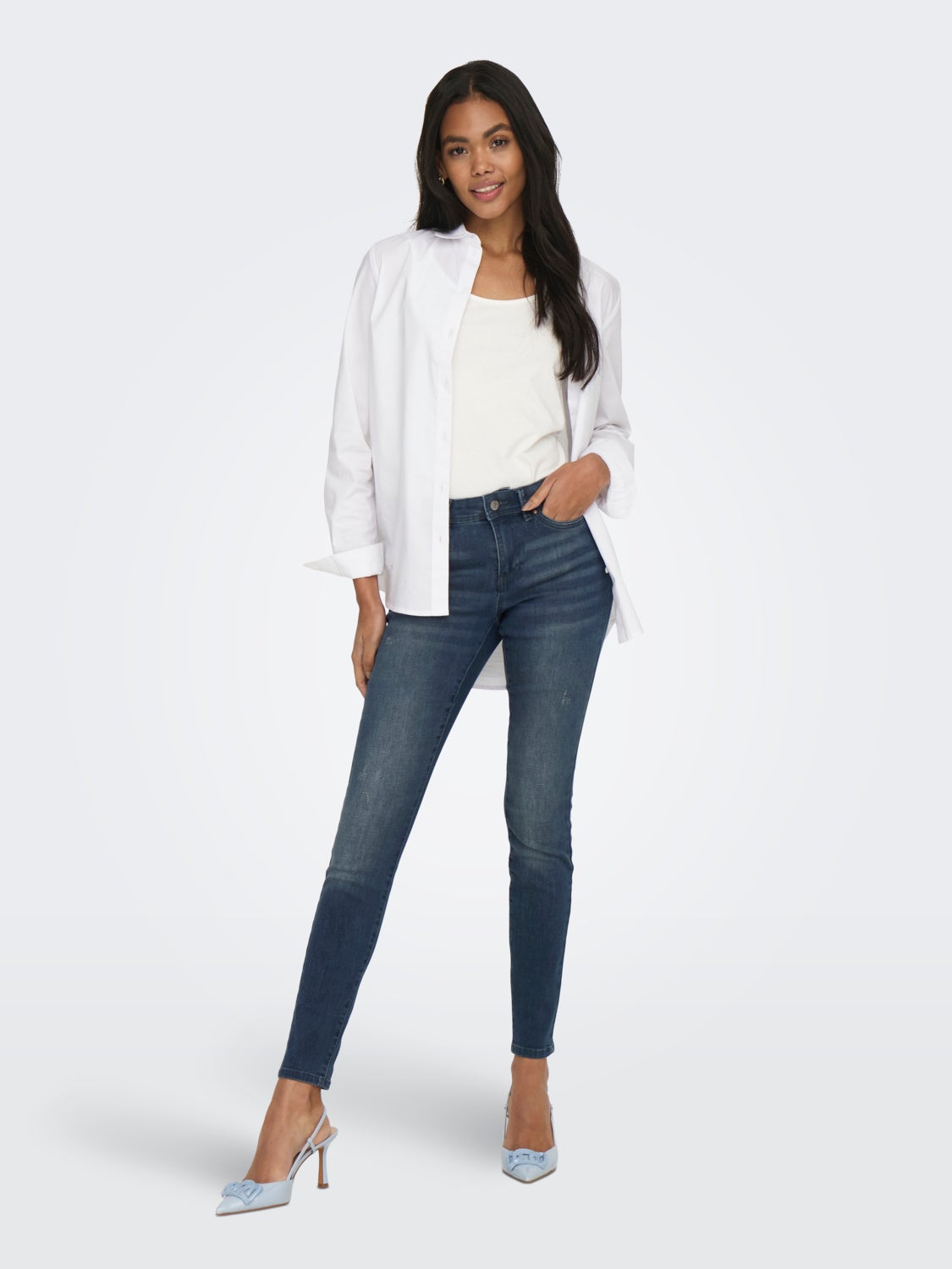 ONLWauw life mid Skinny fit jeans