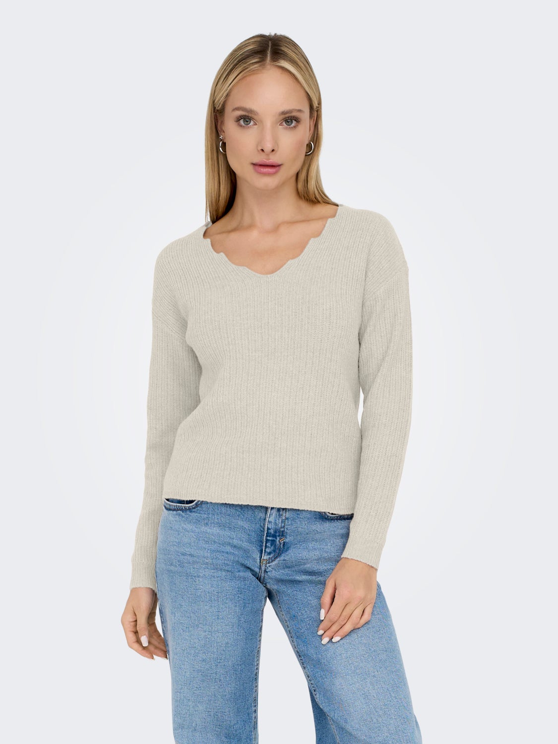 V-neck knit