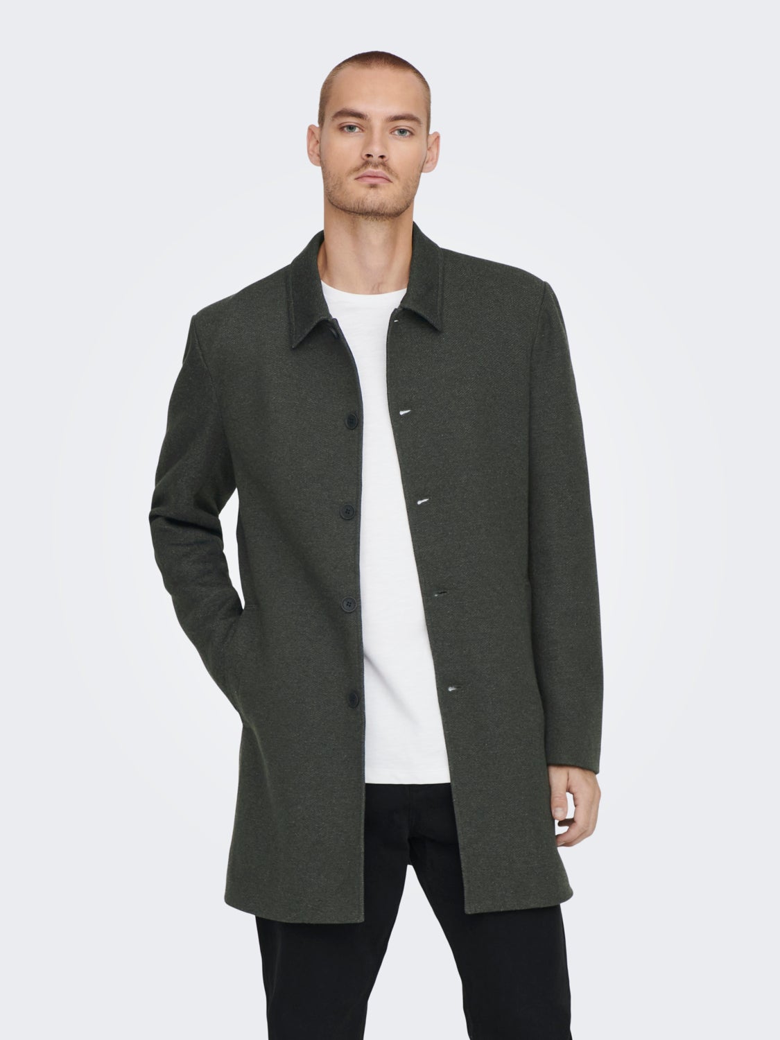 Solid color coat