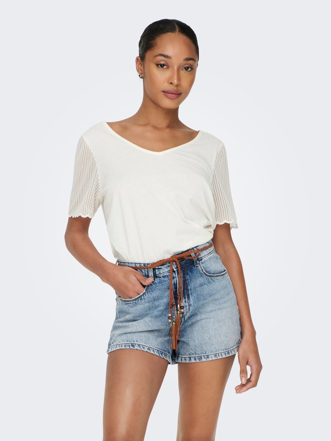 Regular Fit O-Neck Top