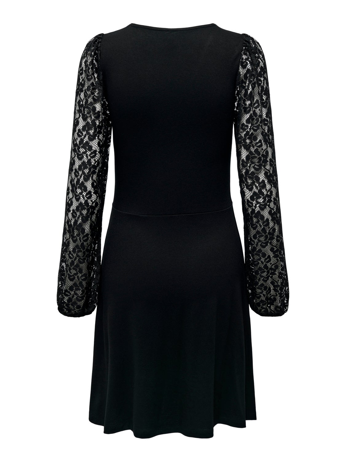 Mini v-neck dress with lace detail