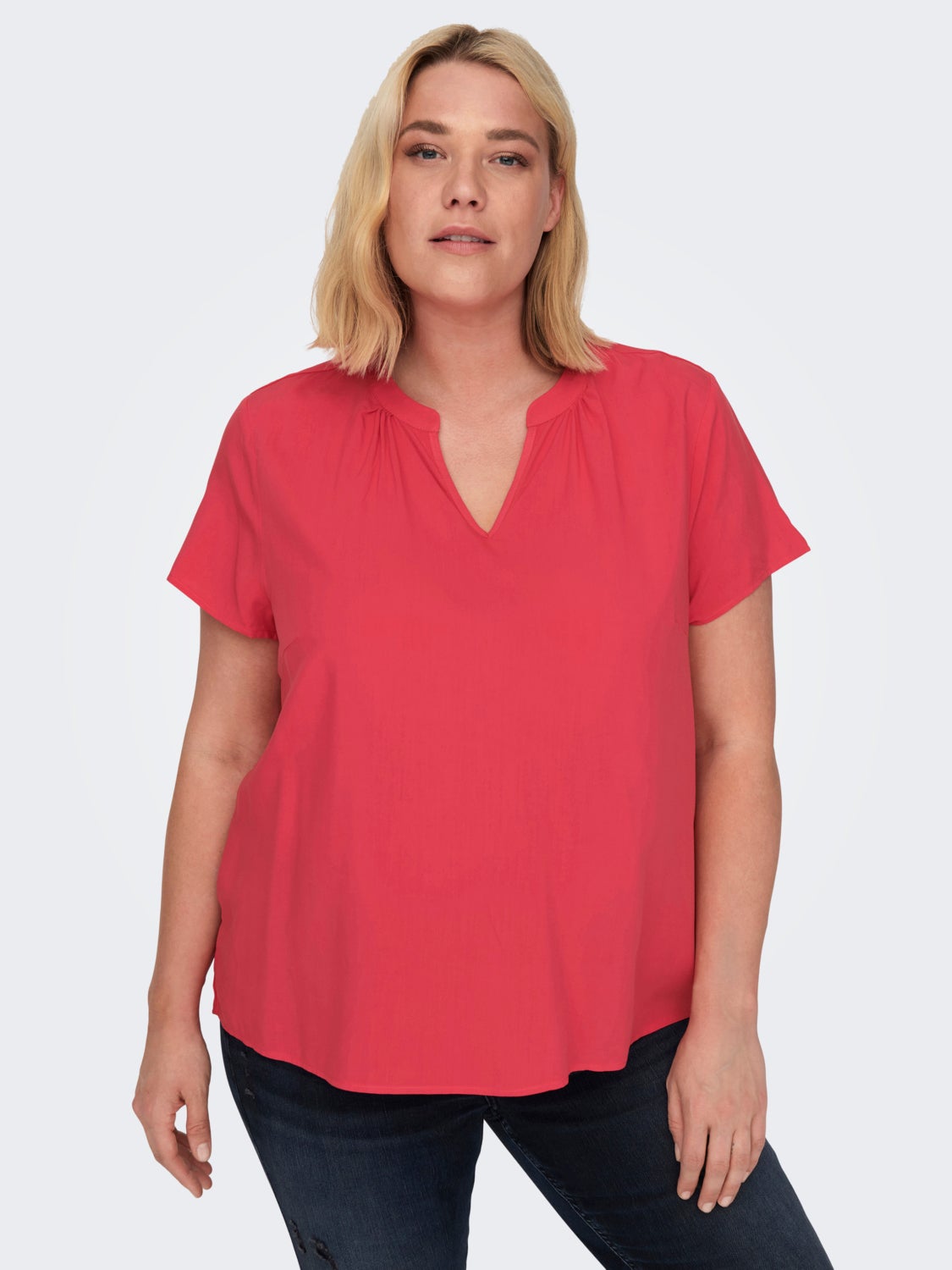 Curvy cap sleeved Top