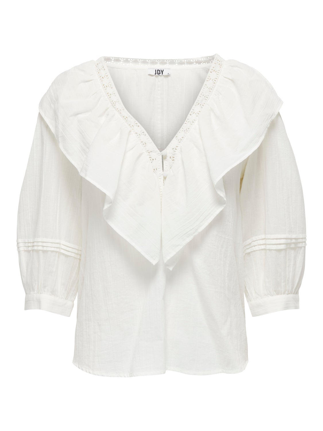 V-neck frill detail top