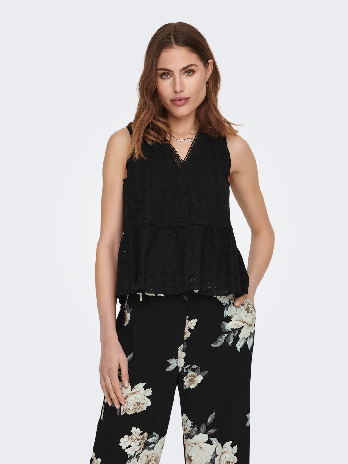 Regular Fit V-Neck Top