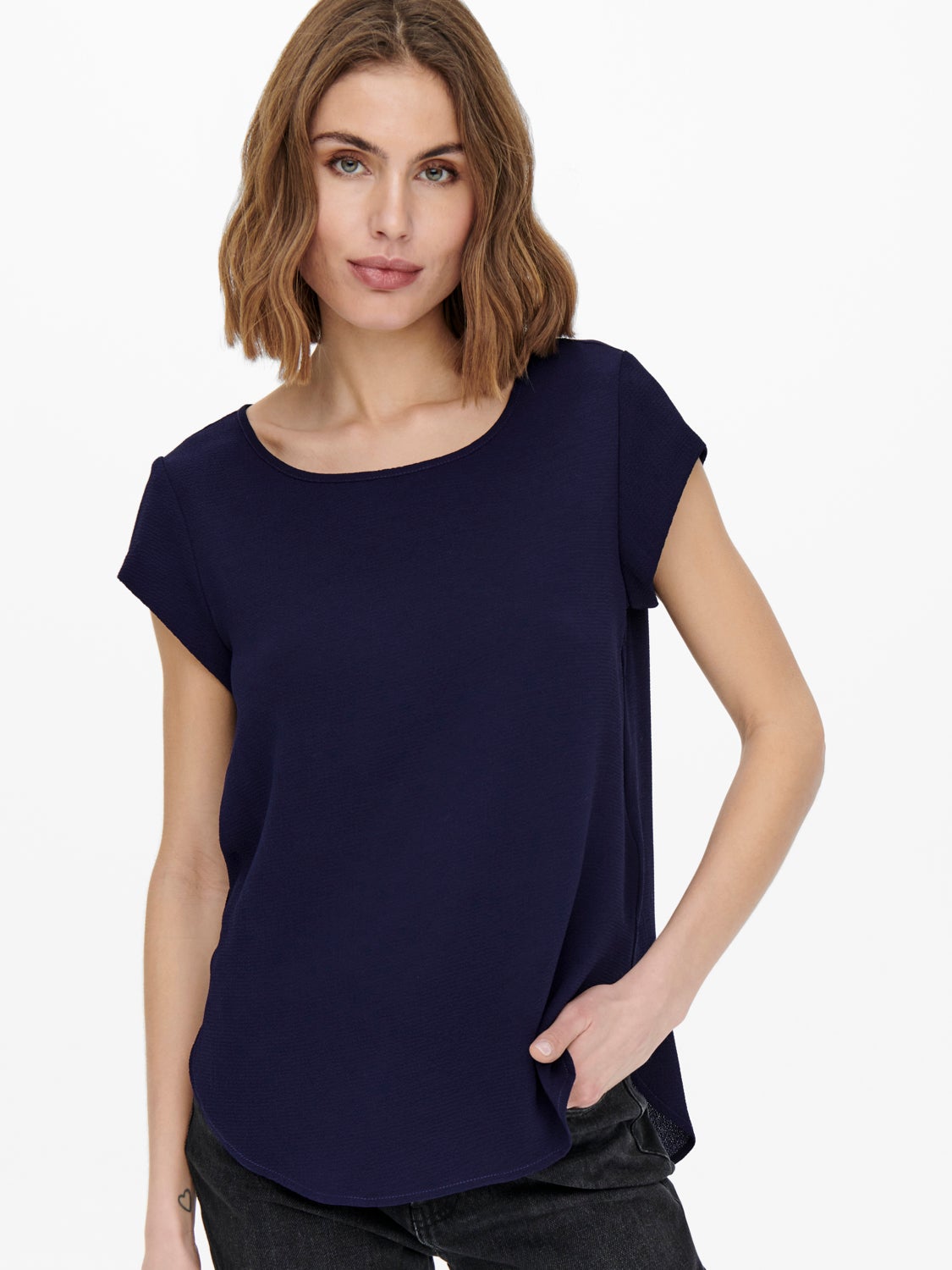 Loose Short Sleeved Top