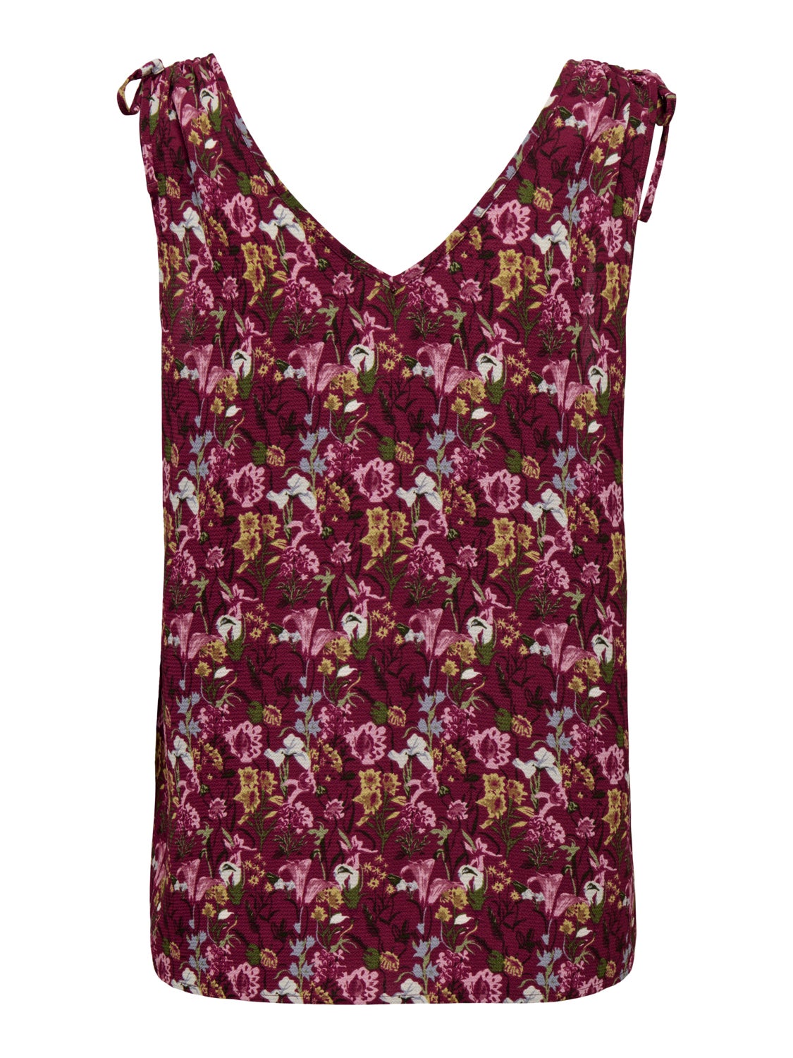 V-Neck Top With Strap Details